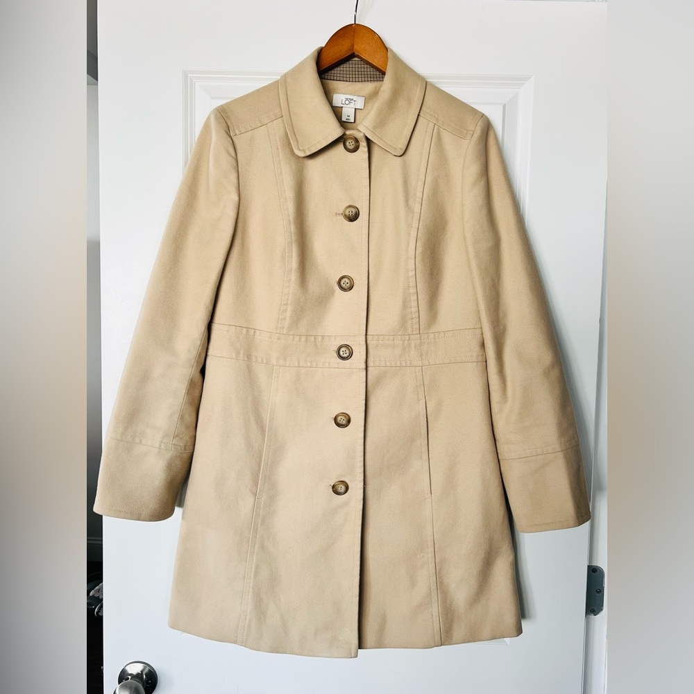 Ann Taylor LOFT Cotton Pea Coat